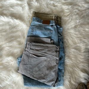 Bundle of three men’s jeans size 38 x 32 gently worn